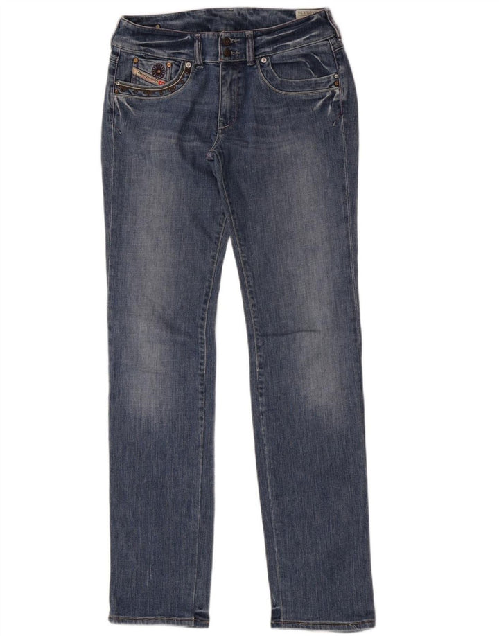 Diesel Γυναικείο Ronhar Straight Jeans W32 L34 Μπλε βαμβακερό