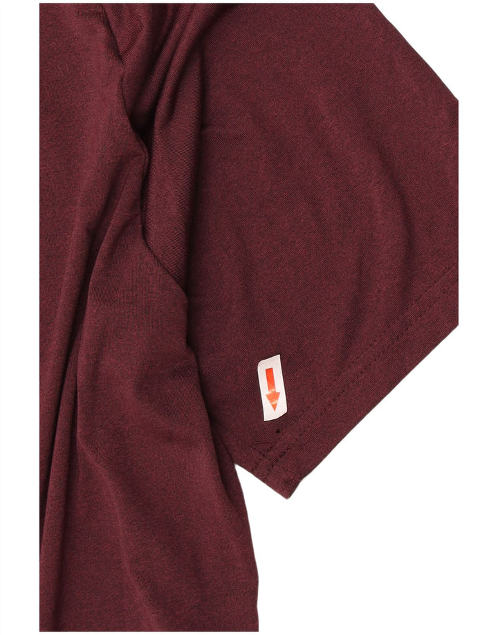 Ανδρικό T-Shirt Mountain Warehouse Top Large Burgundy Polyester
