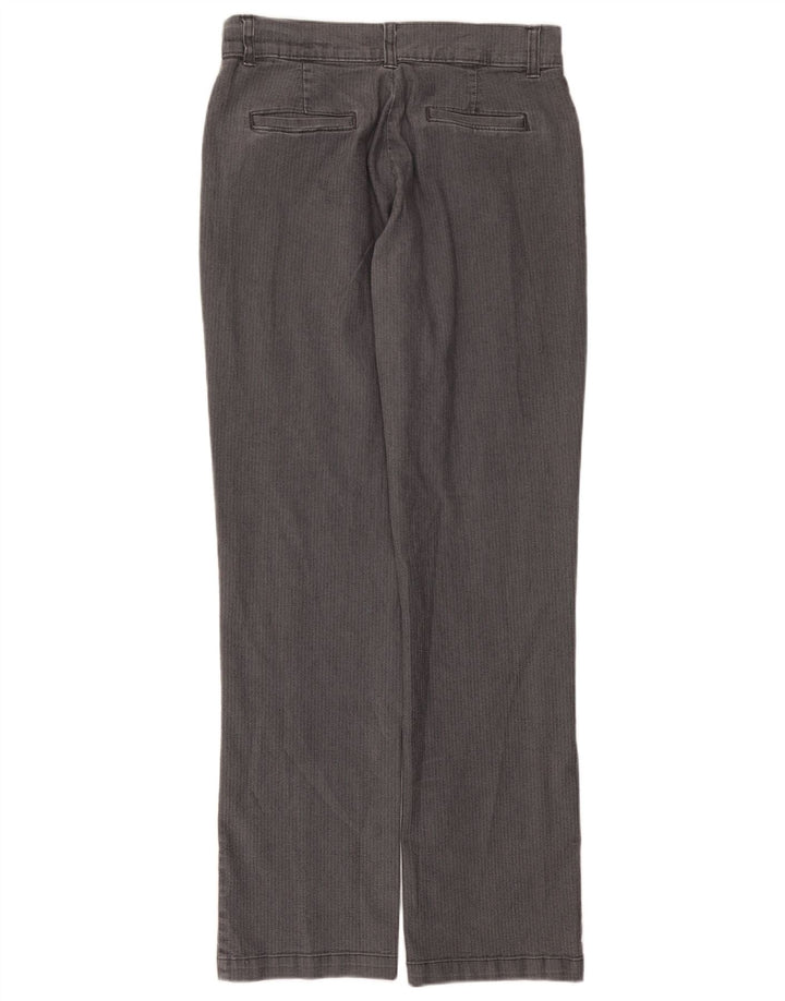 LEE Womens Riders Casual Παντελόνι US 8 Medium W30 L32 Grey Hiringbone