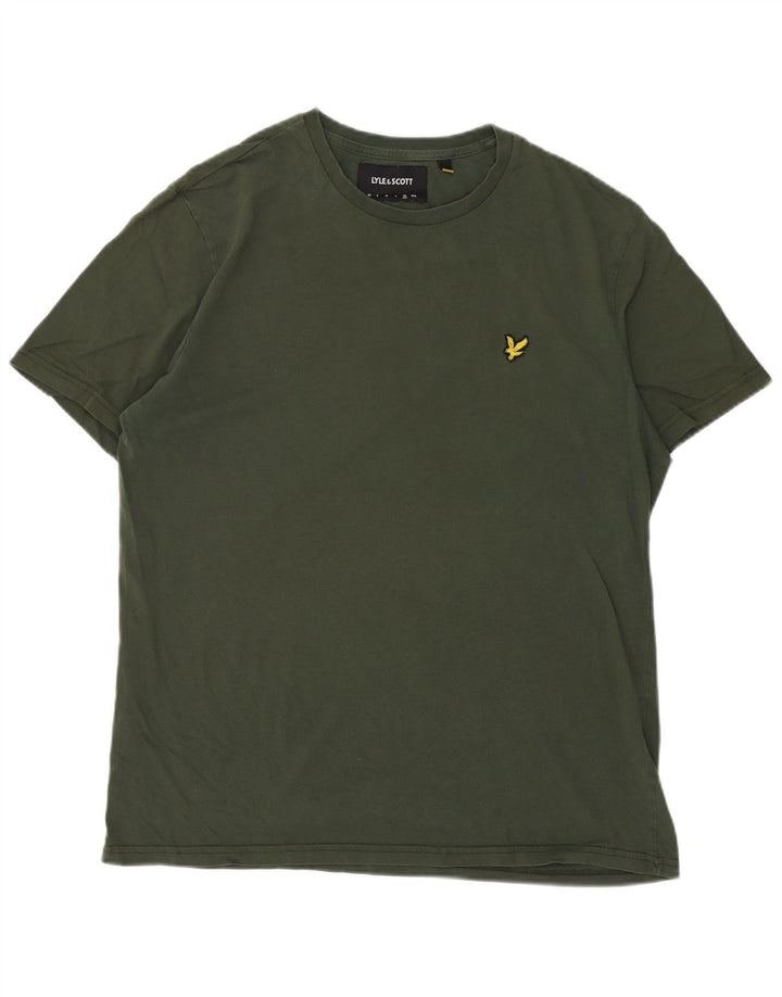 Ανδρικό T-Shirt Lyle & Scott Top XL Khaki Cotton