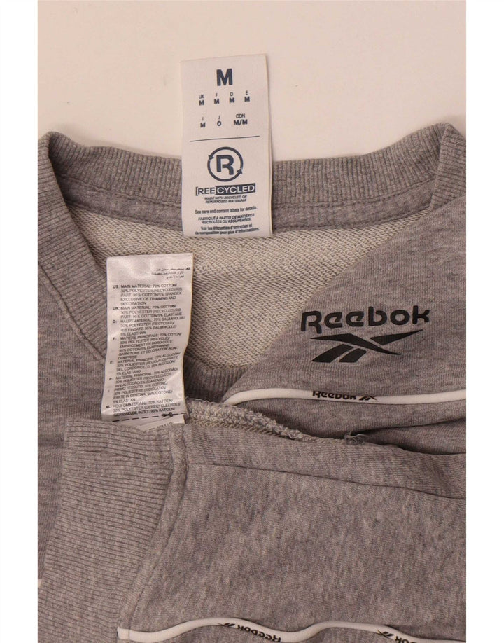 Ανδρική φούτερ Reebok Jumper Μεσαίο γκρι βαμβακερό