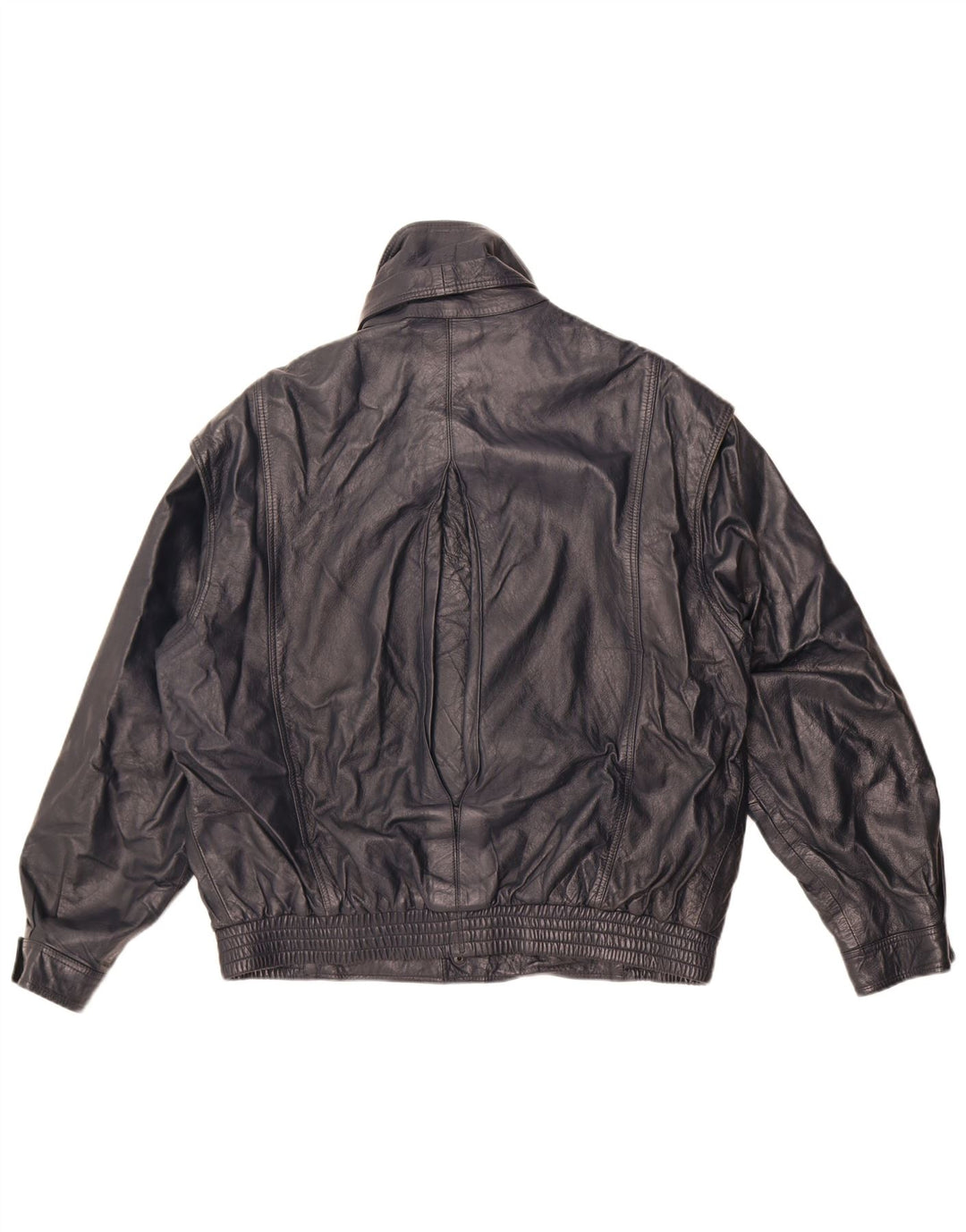 Sterling ανδρικό δερμάτινο μπουφάν UK 40 Large Navy Blue Leather