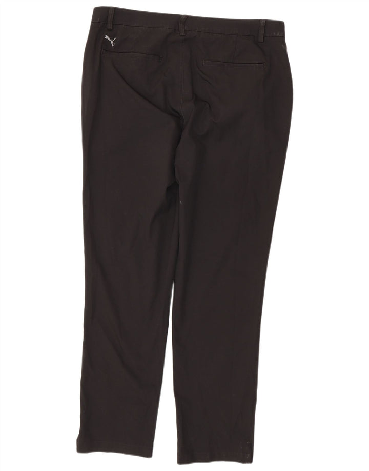 Ανδρικό παντελόνι Chino PUMA Slim W36 L32 Μαύρο πολυεστέρα
