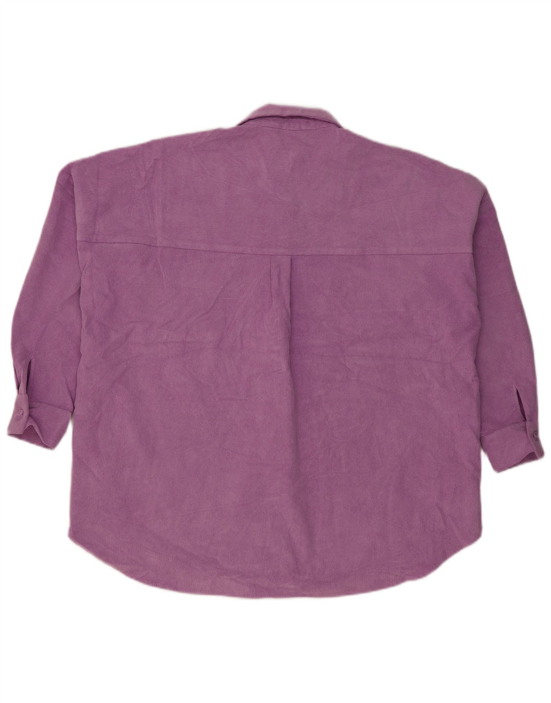 Zara Γυναικείο κοτλέ πουκάμισο UK 14 Medium Purple Polyester