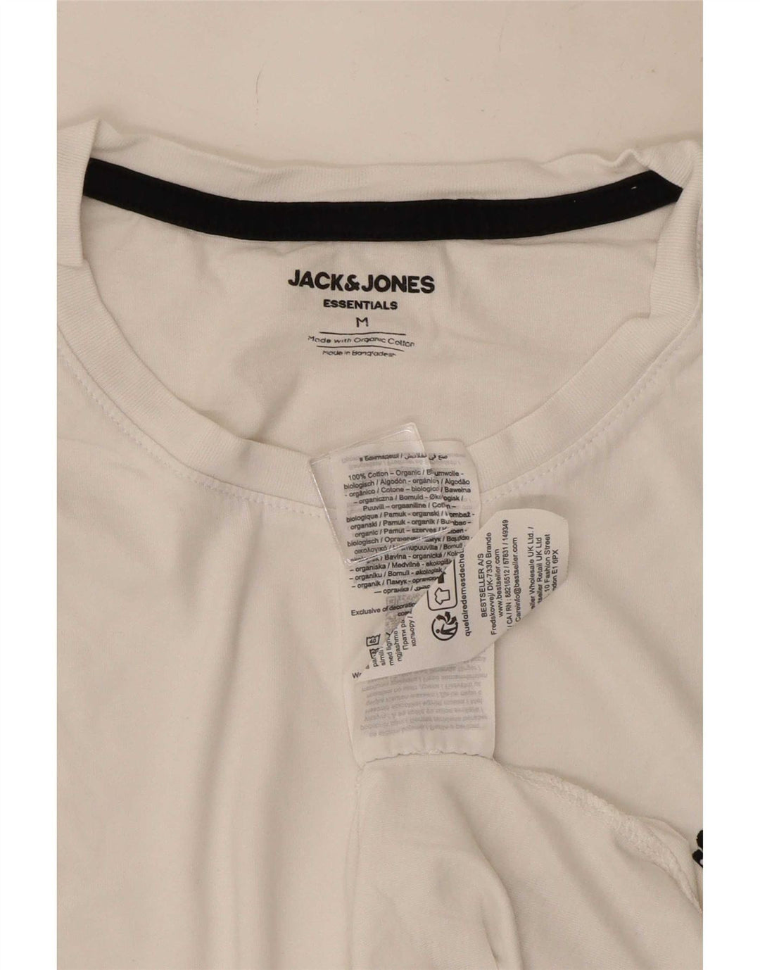 Jack & Jones Ανδρικό T-Shirt Μπλουζάκι από μεσαίο λευκό βαμβάκι