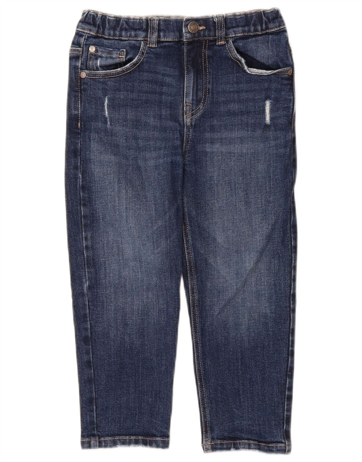 BENETTON Boys Justin Straight Jeans 6-7 ετών W22 L17 Blue Cotton