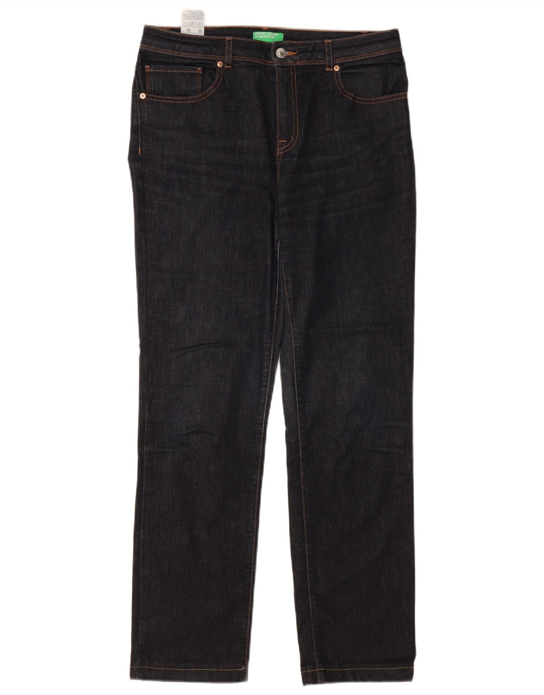 BENETTON Γυναικείο ίσιο τζιν W31 L30 Navy Blue Cotton