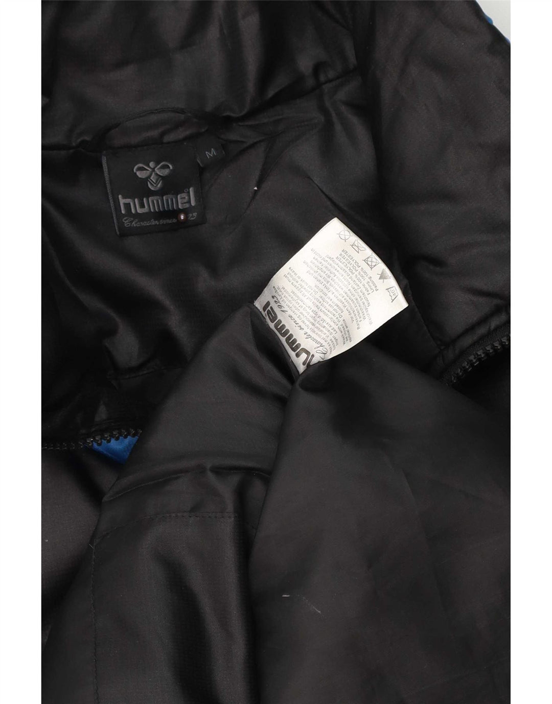 Ανδρικό μπουφάν Hummel UK 38 Medium Black Colorblock Πολυεστέρας