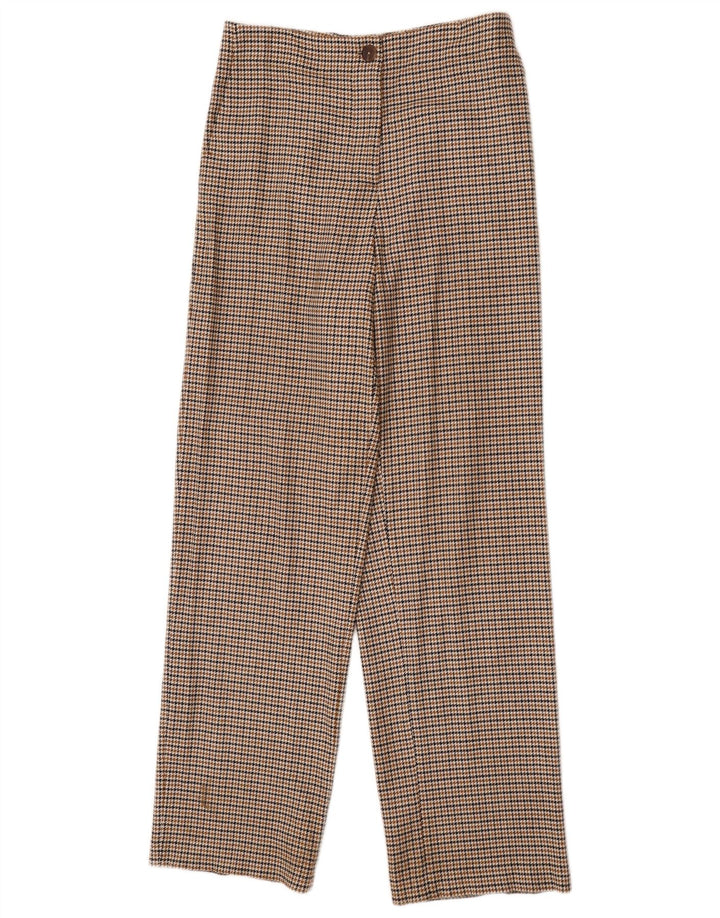 Massimo Dutti Γυναικείο παντελόνι Chino EU 42 Large W32 L32 Brown Houndstooth
