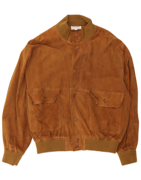 Living World Ανδρικό Suede Bomber Jacket UK 42 XL Beige