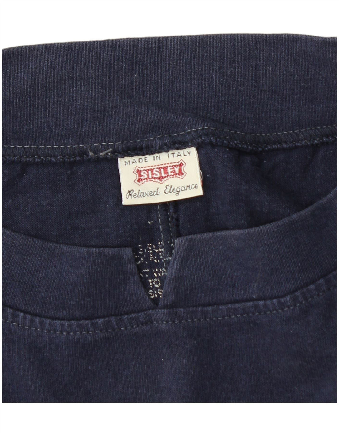 Γυναικείο γραφικό υπερμεγέθη φούτερ Sisley Jumper UK 14 Medium Navy Blue