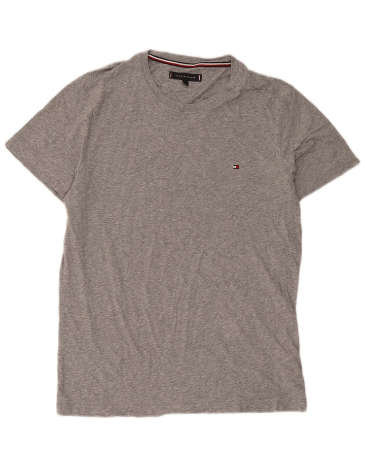 Ανδρικό T-Shirt Tommy Hilfiger Top Μεσαίο γκρι βαμβακερό