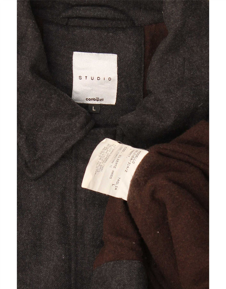 Ανδρικό πανωφόρι στούντιο Conbipel UK 40 Large Grey Wool