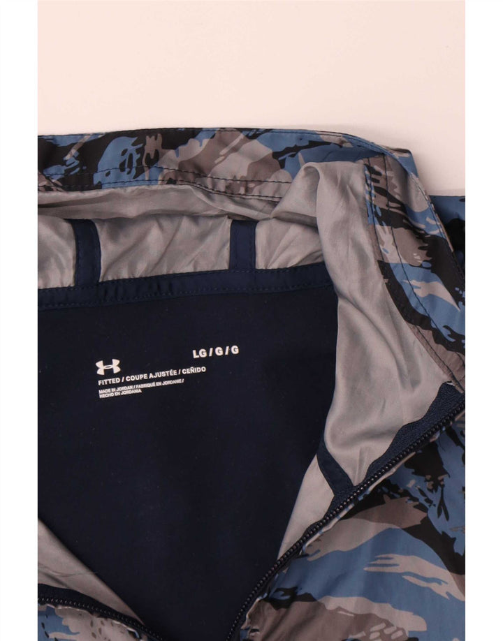 Under Armour Ανδρική φόρμα πουλόβερ με κουκούλα Top Large Navy Blue Camouflage