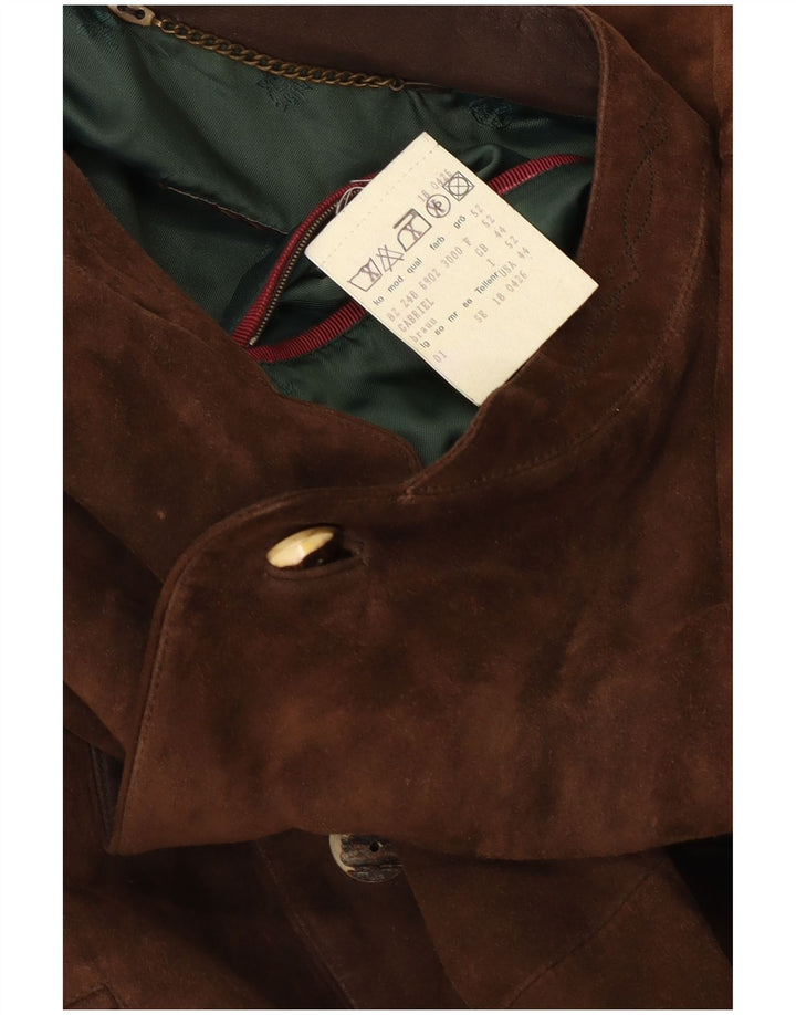 Ανδρικό Suede Jacket Schneiders UK 44 2XL Καφέ Δερμάτινο Classic