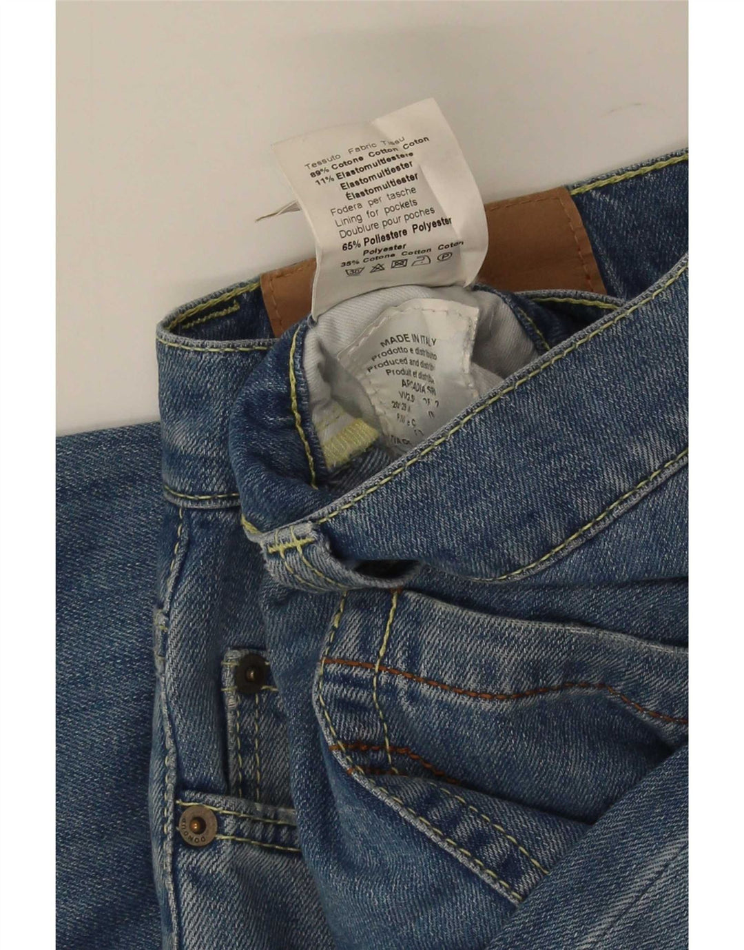 Ανδρικό Dondup Distressed Slim Jeans W33 L32 Μπλε βαμβακερό
