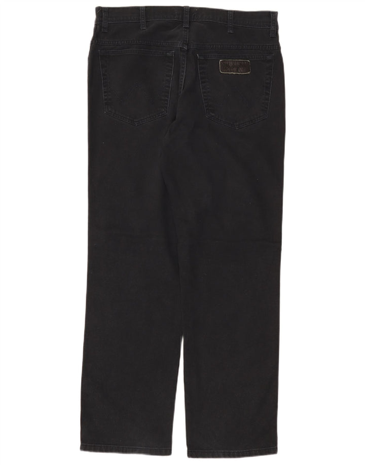 Ανδρικό τζιν Wrangler ίσιο W34 L30 Μαύρο