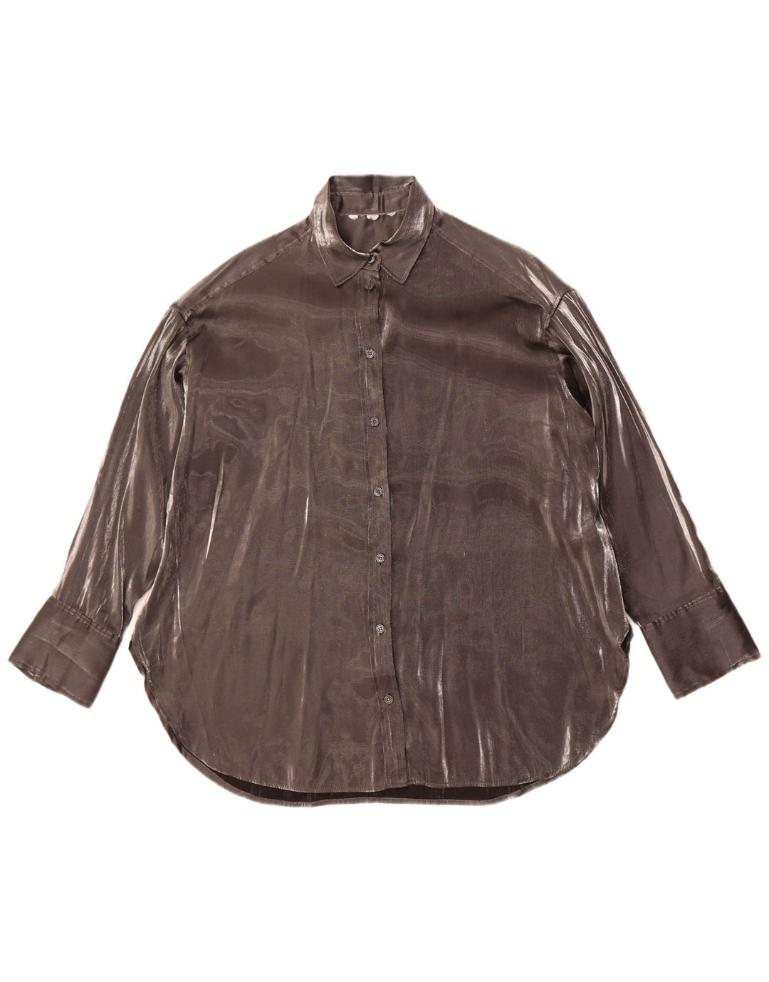 Vintage γυναικείο πουκάμισο μπλούζα UK 18 XL Γκρι