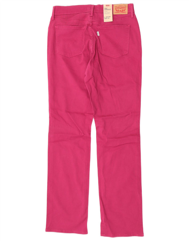 Γυναικείο Levi's 505 ψηλόμεσο τζιν US 6 Medium W28 L32 Ροζ βαμβακερό