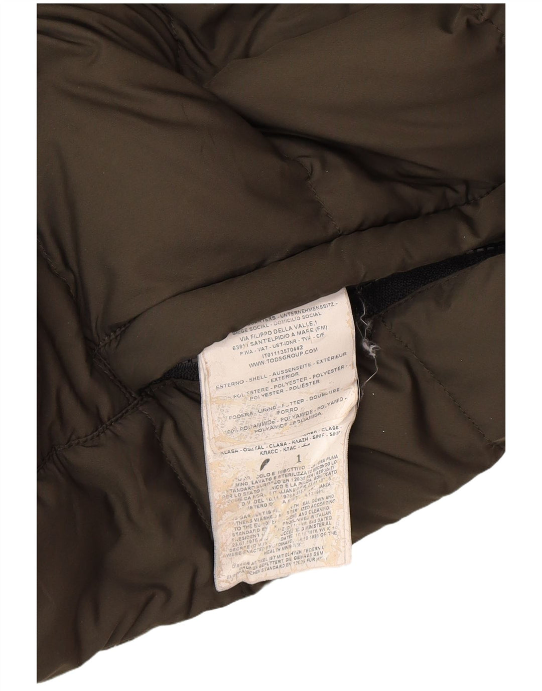 Fay Mens Hooded Jacket UK 40 Large Khaki Polyamide