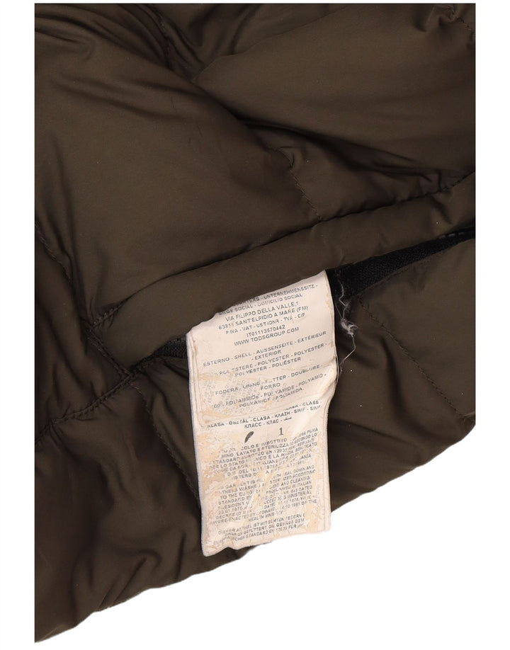 Fay Mens Hooded Jacket UK 40 Large Khaki Polyamide