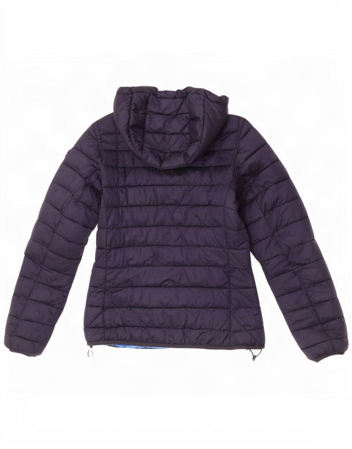 Napapijri γυναικείο μπουφάν με κουκούλα UK 12 Medium Navy Blue Polyamide