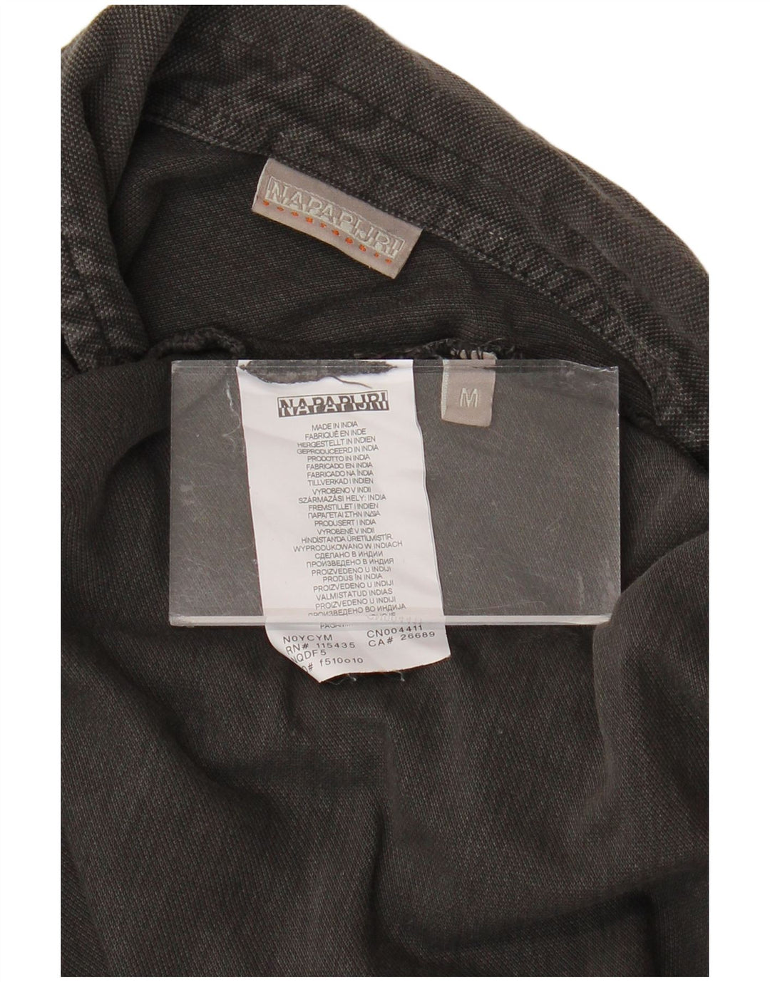 Ανδρικό μακρυμάνικο μπλουζάκι πόλο NAPAPIJRI μεσαίο βαμβακερό γκρι