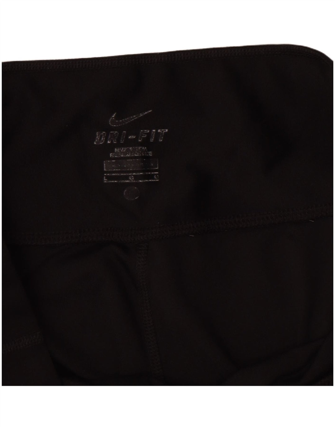 Γυναικείο κολάν Nike Dri Fit Capri UK 14 Μεγάλο μαύρο πολυεστέρα