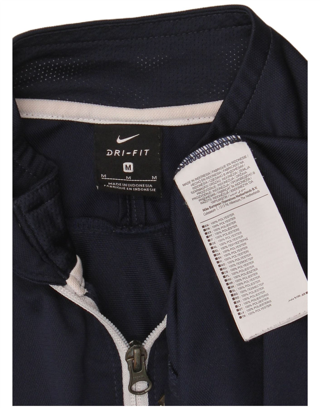 Ανδρική φόρμα Nike Dri Fit Μπουφάν μεσαίου μπλε πολυεστέρα