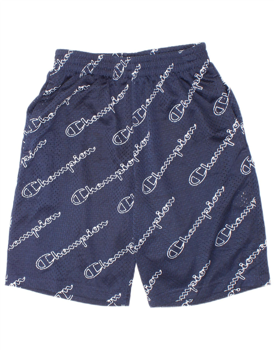 Champion Boys Graphic Sport Short 9-10 Years Medium Navy Blue Polyester