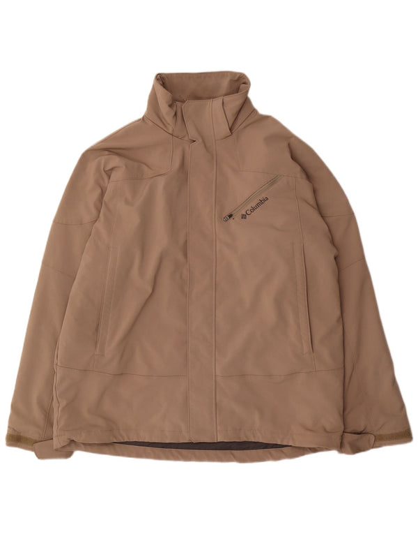 Ανδρικό τζάκετ Columbia Windbreaker UK 40 Large Beige Polyester