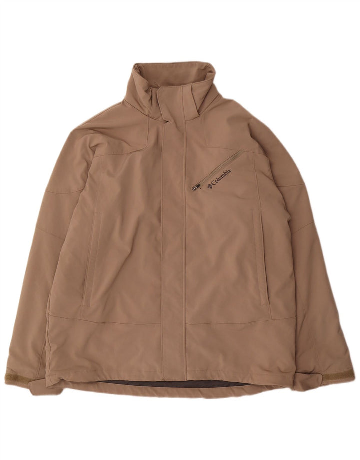 Ανδρικό τζάκετ Columbia Windbreaker UK 40 Large Beige Polyester