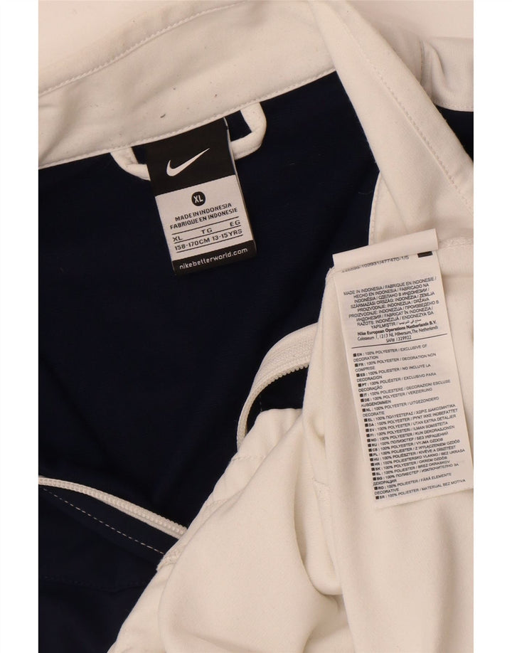 Μπουφάν Nike Boys αθλητική φόρμα 13-14 ετών XL Λευκό πολυεστέρας