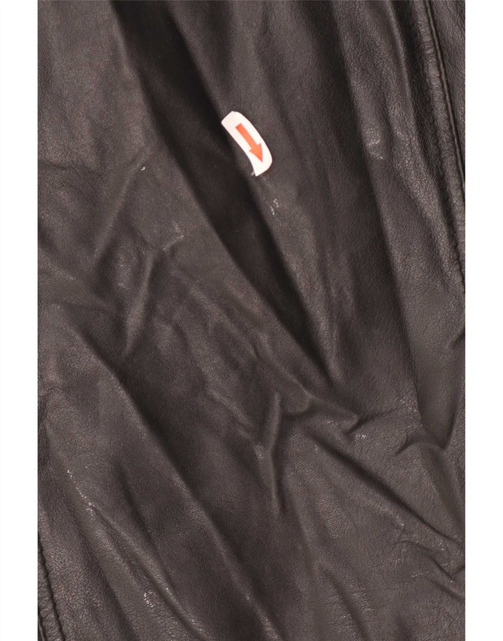Vintage Ανδρικό Δερμάτινο Μπουφάν UK 36 Small Black
