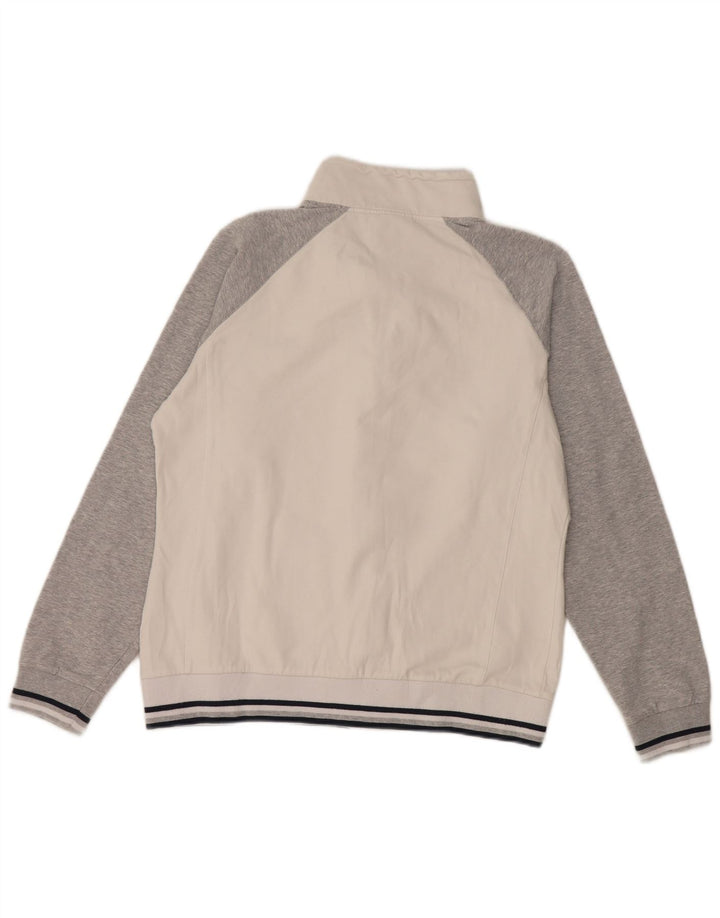 Γυναικεία αθλητική φόρμα ASICS Top Jacket UK 14 Medium Off White Colourblock