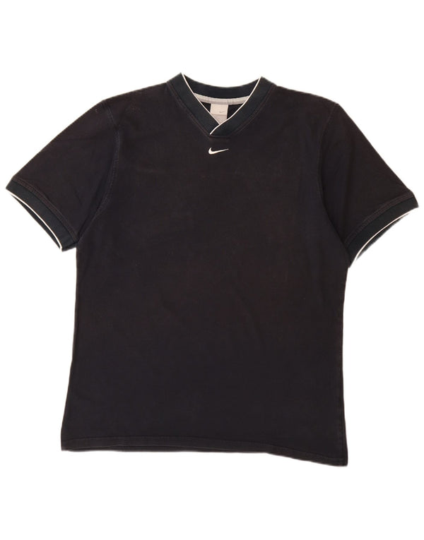 Ανδρικό μπλουζάκι NIKE Top UK 42/44 Μεγάλο Navy Blue από βαμβάκι