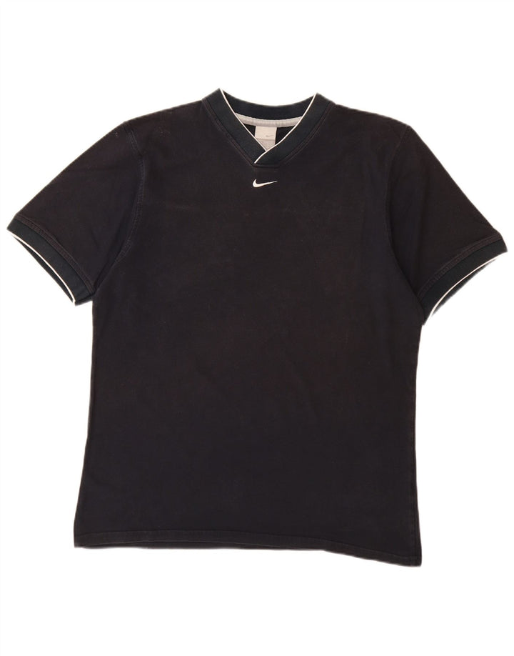 Ανδρικό μπλουζάκι NIKE Top UK 42/44 Μεγάλο Navy Blue από βαμβάκι