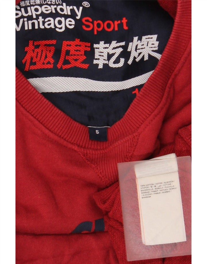 Ανδρικό γραφικό φούτερ Superdry Jumper Small Red Colourblock Βαμβακερό