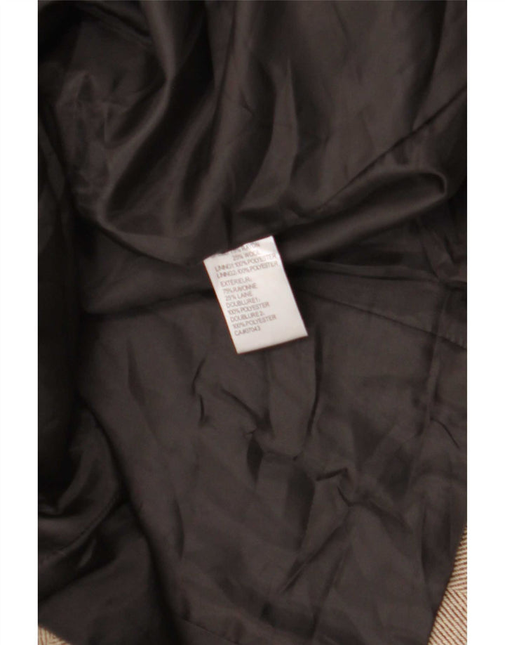 Calvin Klein Γυναικείο σακάκι με 5 κουμπιά US 14 XL Beige ψαροκόκαλο ρεγιόν