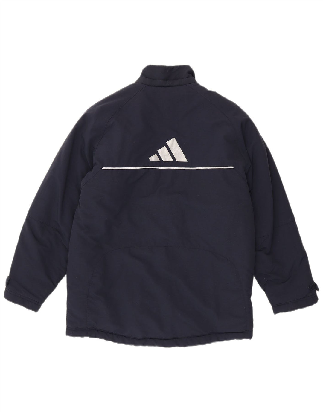 Adidas Boys Graphic Windbreaker Jacket 13-14 Years Navy Blue Polyamide