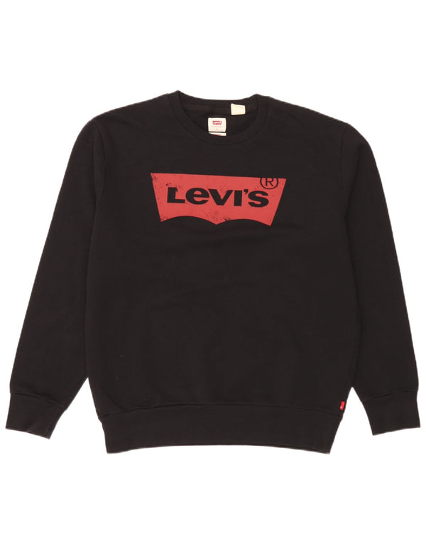 Ανδρική φούτερ Levi's Standard Graphic Jumper Small Black