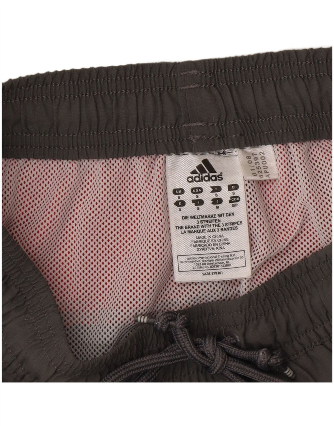 Ανδρικό σορτς κολύμβησης Adidas Small Grey Colourblock Polyester