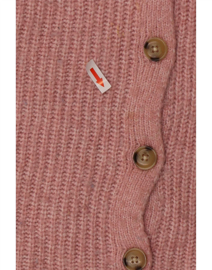 Marks & Spencer Γυναικεία ζακέτα υπερμεγέθη UK 10 Small Pink Acrylic