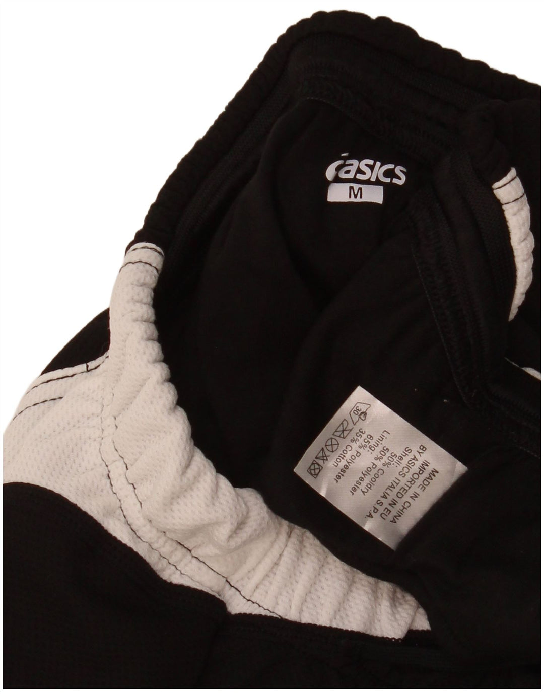Γυναικείο γραφικό αθλητικό σορτς Asics UK 12 μεσαίου μαύρου χρώματος πολυεστέρας
