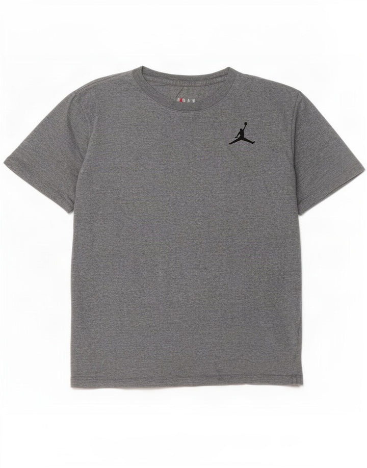 Jordan Ανδρικό T-Shirt Top μεγάλο γκρι βαμβακερό
