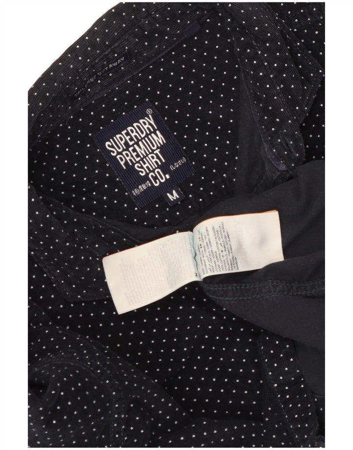 Ανδρικό κοτλέ πουκάμισο Superdry Βαμβακερό μεσαίο μπλε ναυτικό