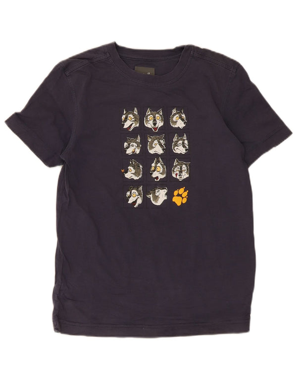 Jack Wolfskin Boys γραφικό μπλουζάκι 11-12 ετών Navy Blue από βαμβάκι