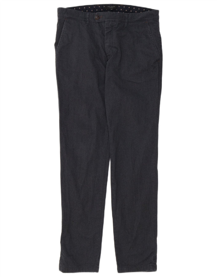 Ted Baker Ανδρικό Slim Suit Παντελόνι W32 L30 Grey Polyester