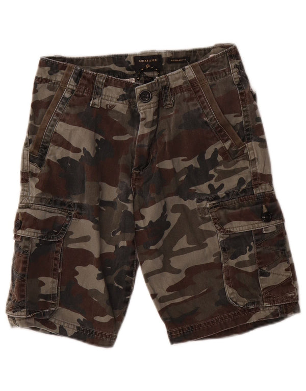 Quiksilver Boys Regular Fit Cargo Short 9-10 Years W25 Khaki Camouflage