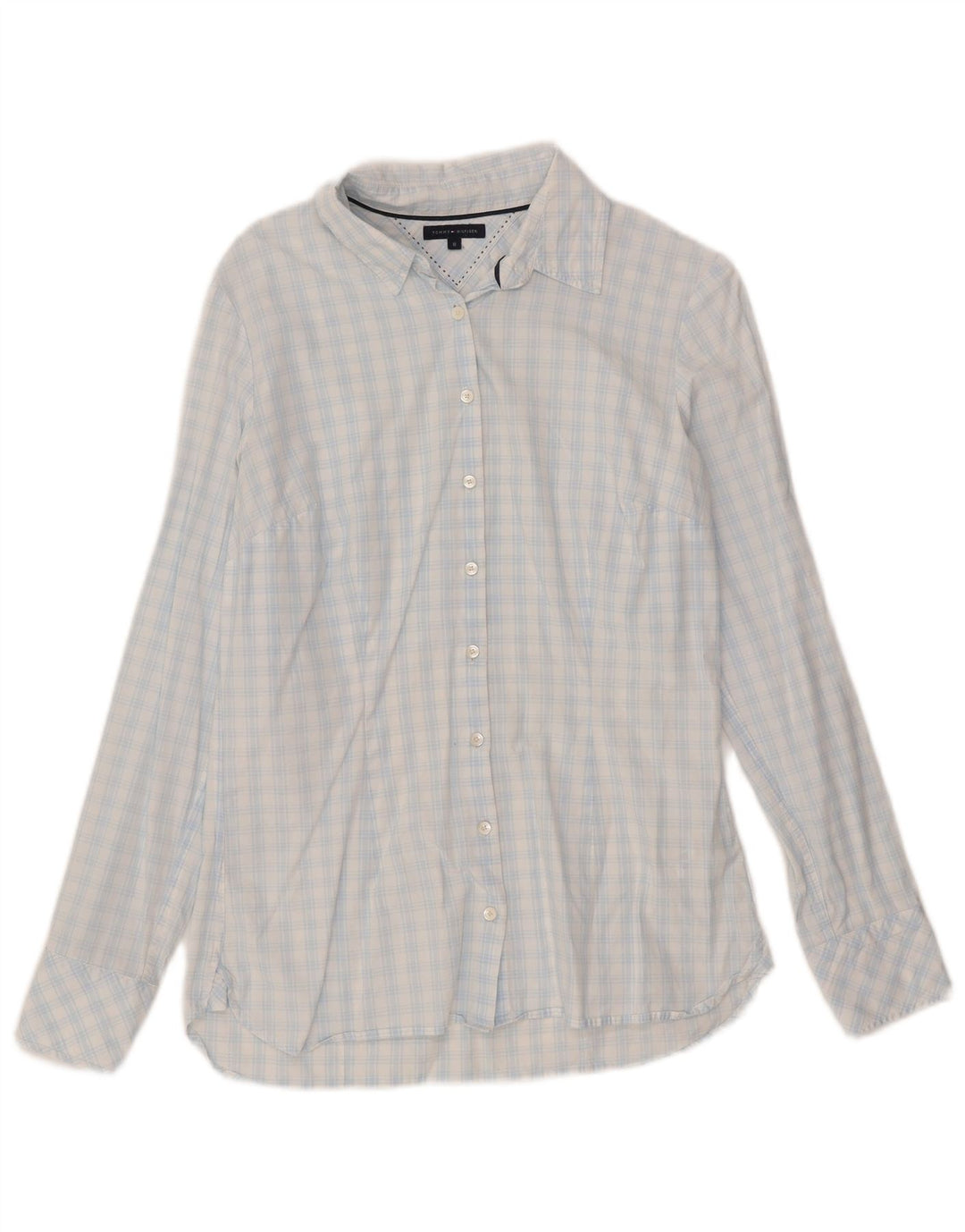Tommy Hilfiger Γυναικείο Πουκάμισο US 8 Medium Blue Check Cotton